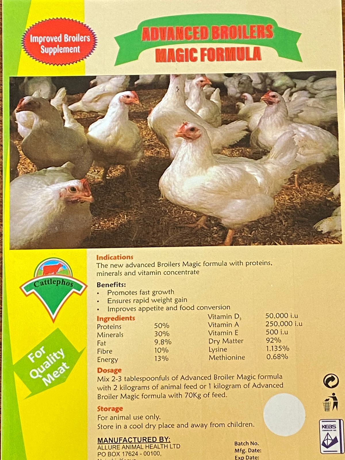 Advanced Broiler Magic Formula